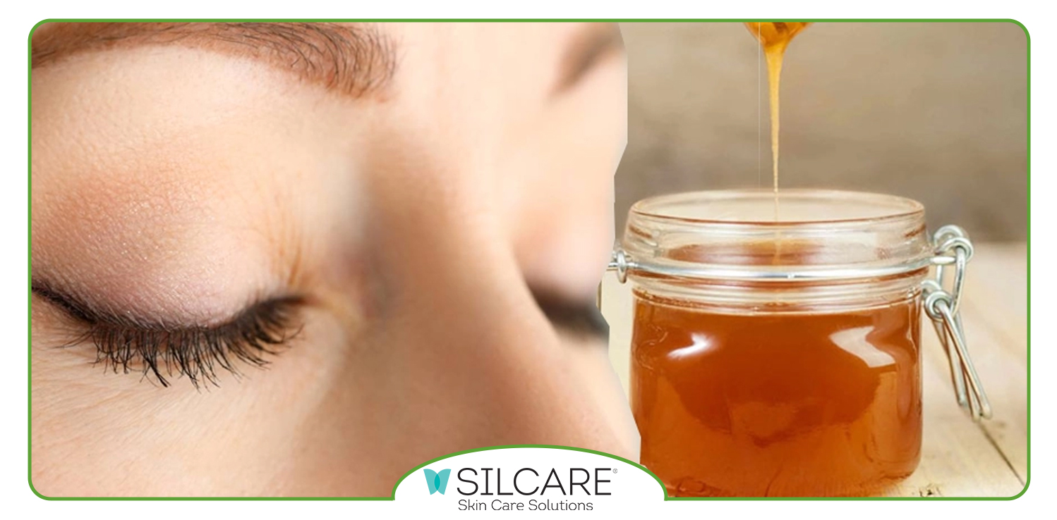 عسل برای جای بخیه پلک